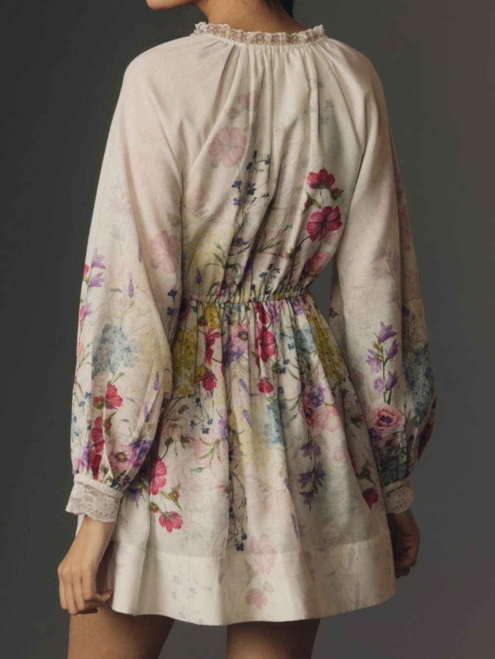 Anthropologie Let Me Be V-Neck A-Line Mini Dress Small - Picture 5 of 9
